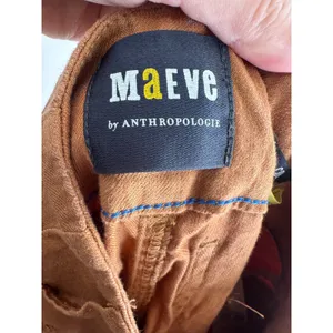 Anthropologie Maeve Colette Linen Blend High Rise Longline Shorts Size 25 NWT thumbnail 5