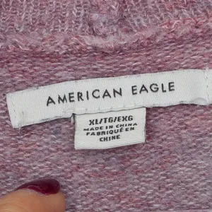American Eagle Sweater XL Cowl Neck Pink‎ Purple Ombre Knit Pullover Oversized thumbnail 5