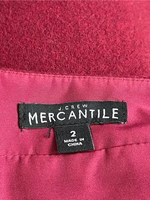 J. Crew Mercantile Double Serge Wool Pencil Skirt Women’s Size 2 Fall Winter thumbnail 5