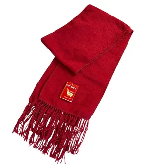 Capchatex Peru Alpaca Wool Scarf Unisex Winter Handmade Red Fringe Holiday Gift thumbnail 1