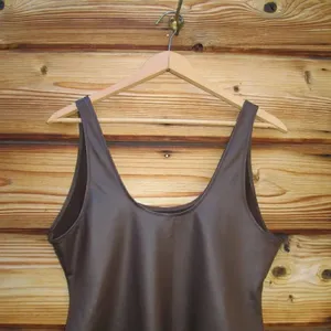 Skims Wet Jersey Thong Tank Bodysuit Cocoa 2XL thumbnail 7