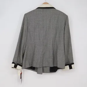 Adolfo II Skirt Suit Women 18W Atelier Grey Double Breasted Contrast NEW thumbnail 8