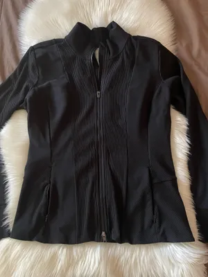 Athleta Shanti Ribbed Jacke... Women's Athletic Zip-Up Jacket with Thumbhole thumbnail 9