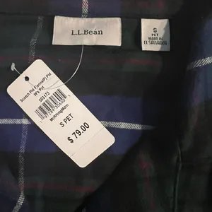 L.L. Bean Women's Scotch Plaid Flannel Pajama Top Size Small New thumbnail 5