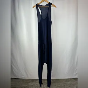 Ronny Kobo Yelena Sleeveless Jumpsuit in Navy Blue Size Small‎ thumbnail 4