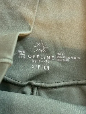 OFFLINE By Aerie Real Me High Waisted Crossover Legging — Green thumbnail 4