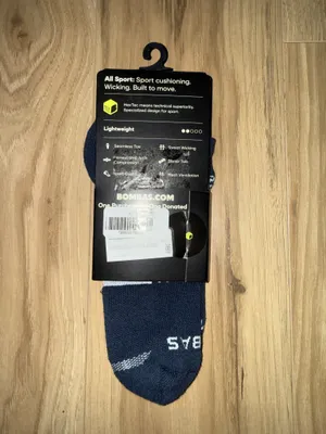 BOMBAS Dark Blue All Sport Cushioning Socks thumbnail 2