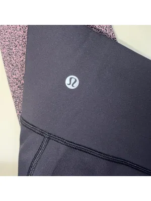 Lululemon Women’s Size 6 Leggings Black Pink Ombre Speckled thumbnail 6