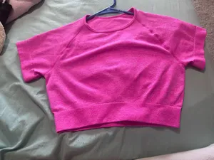 Pink Workout top seamless Amazon  thumbnail 1