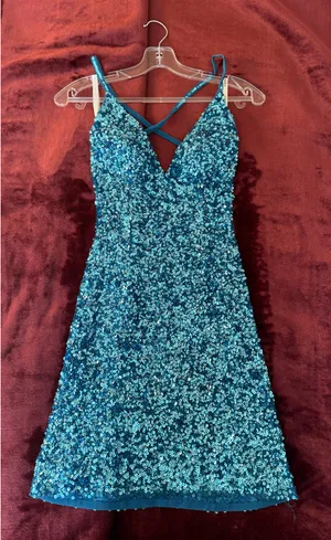 Amarra homecoming dress Blue Size 00 thumbnail 1