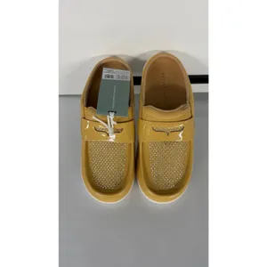 Revitalign Siesta Slide Gem Cornsilk Yellow Rhinestone Mules Size 10B thumbnail 8