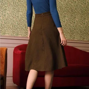 RIHOAS The Solid High Waisted Tweed Skirt ONLY S 13 thumbnail 5
