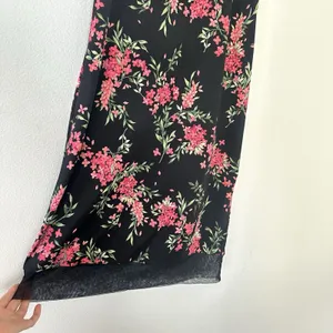 Vintage Y2K USA Made BCBG Floral Slip Dress Mesh Detail Sz M Fairy Boho Pink thumbnail 4