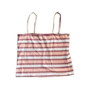 Urban Outfitters Others Follow Size Small Pink Cropped Striped Tank Top thumbnail 2