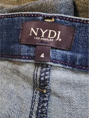 NYDJ Dayla Wide Cuff Capri Heyburn Wash Jeans Size 4 with Lift Tuck Technology thumbnail 5