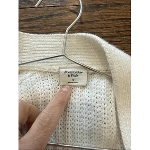 Abercrombie & Fitch Chunky Knit Open Cardigan Sweater Women's Size Small 2727 thumbnail 10
