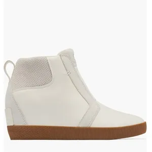Sorel Out N About‎ Wedge Leather Bootie, Ankle Boots White/Sea Salt, Size 8, NWT thumbnail 3