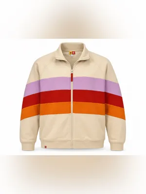 LEGO x Target Cream Colorblock Full Zip Track Jacket Women’s 1X thumbnail 2