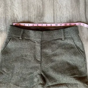 Rachel Roy Olive Wool Blend Shimmer Straight Leg Pants Size 4 thumbnail 9