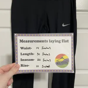 Nike Women Black Dri-FIT Running Crop Leggings Athletic Workout Fitness Pants M‎ thumbnail 2