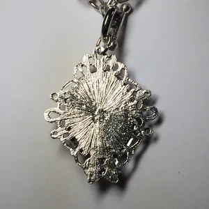 Ladies’ Old English Monogram Initial Necklace thumbnail 3