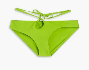 CHRISTOPHER ESBER Looped Tie cutout low-rise bikini briefs Bright green UK 6 thumbnail 1