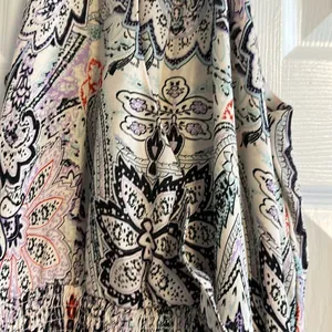 PARKER Women’s Paisley & Flower Elastic Waistband Ruffled Dress Size S thumbnail 4
