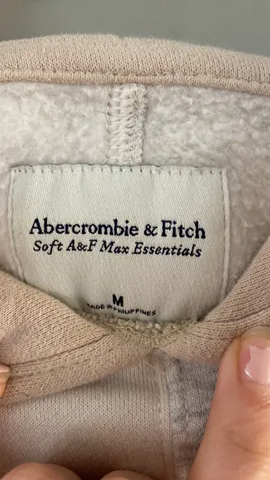 abercrombie color block crop hoodie thumbnail 5