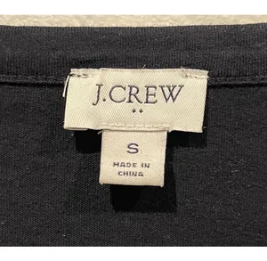 Short Sleeve Eyelet Hem Black Blouse thumbnail 2