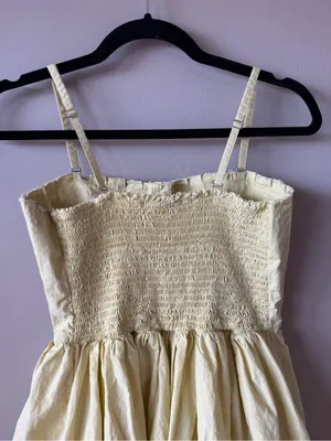Free People Women’s Lilah Pleated Tube Midi Dress in Soft Limeade Size Small thumbnail 10