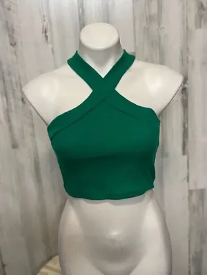 Green crop top Green thumbnail 1