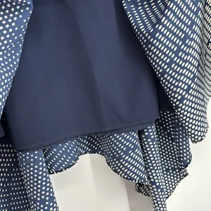 Banana Republic Factory Handkerchief Skirt Blue & White Polka Dot Women’s Size 2 thumbnail 6