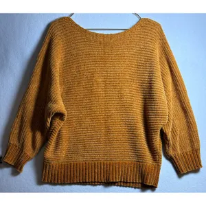 Forever 21 Mustard Yellow Chenille Knit Oversized Sweater Mustard Gold Medium thumbnail 4