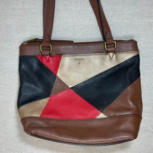 Fossil | Gift Patchwork Genuine Leather Shoulder Bag thumbnail 2