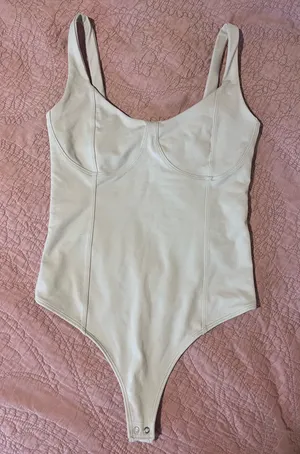 Abercrombie Tan Bodysuit Tank Top Small thumbnail 8