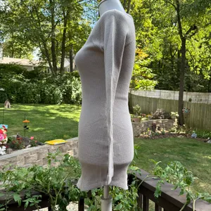 Lovers + Friends Revolve Beige Thermal Mini Tunic Top Dress in Size XS X-Small thumbnail 3