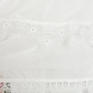 Rococo Sand Mia‎ Long-Sleeve Ruffled Maxi Dress White Lace V-Neck Boho Resort XS thumbnail 8