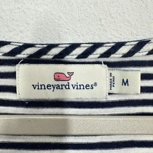 Vineyard‎ Vines Size Medium Navy Blue White Striped Crewneck Longsleeve Modal thumbnail 8