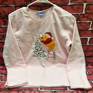 Disney Holidays Winnie The Pooh Fleece Sweater S thumbnail 1