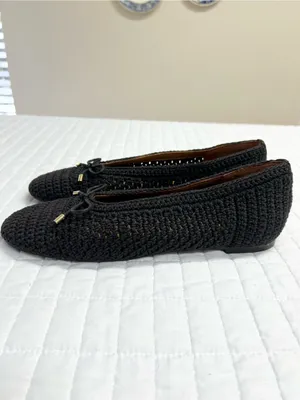 Madewell The Hester Flat in Crochet Roasted Espresso Brown Size 10 thumbnail 6