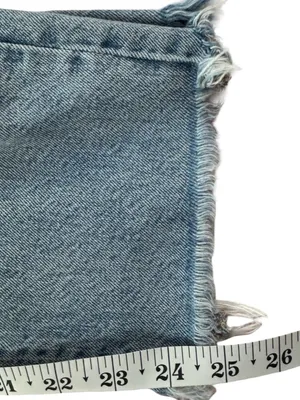 American Eagle 90s Boyfriend Jeans Light Wash Distressed Ripped 00/short thumbnail 6