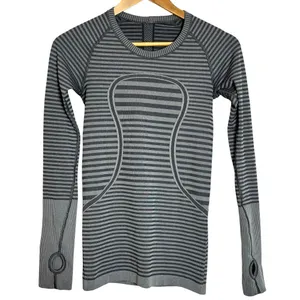 Lululemon Swiftly Tech Long Sleeve Crew Heathered Slate thumbnail 2