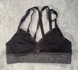 Lululemon athletica Black and Gray sports bra 6 thumbnail 1