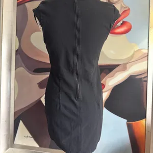 Free People Lia Black Denim Mini Dress Small thumbnail 3