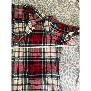Ralph Lauren Tartan Plaid Shirt sz 2 Suede Elbow Patches Equestrian Preppy Cabin thumbnail 5