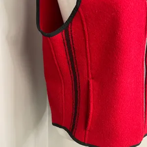 Woolrich Red 100% wool vest full zip Medium thumbnail 3