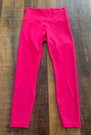 Lululemon Wunder Pink Train High-Rise Tight 25" Size 8 thumbnail 1