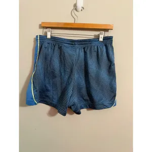 Nike Dri-FIT Shorts Womens Small Blue Polka Dot Dotted Athletic Running Gym thumbnail 3