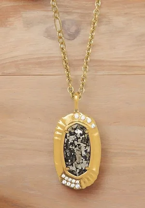 NWT! Kendra Scott Anna 14K Goldplated Pendant Necklace thumbnail 1