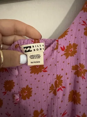 Billabong long sleeve floral dress thumbnail 2